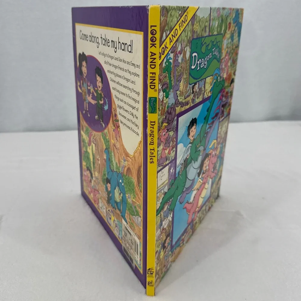 Dragon Tales Look and Find Book Vintage Y2K 2002 Hardcover Kids Picture Book